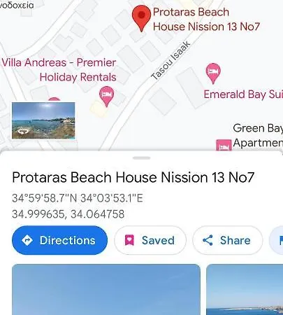 Cyprus Green Bay Beach House Located Behind Thalassa *